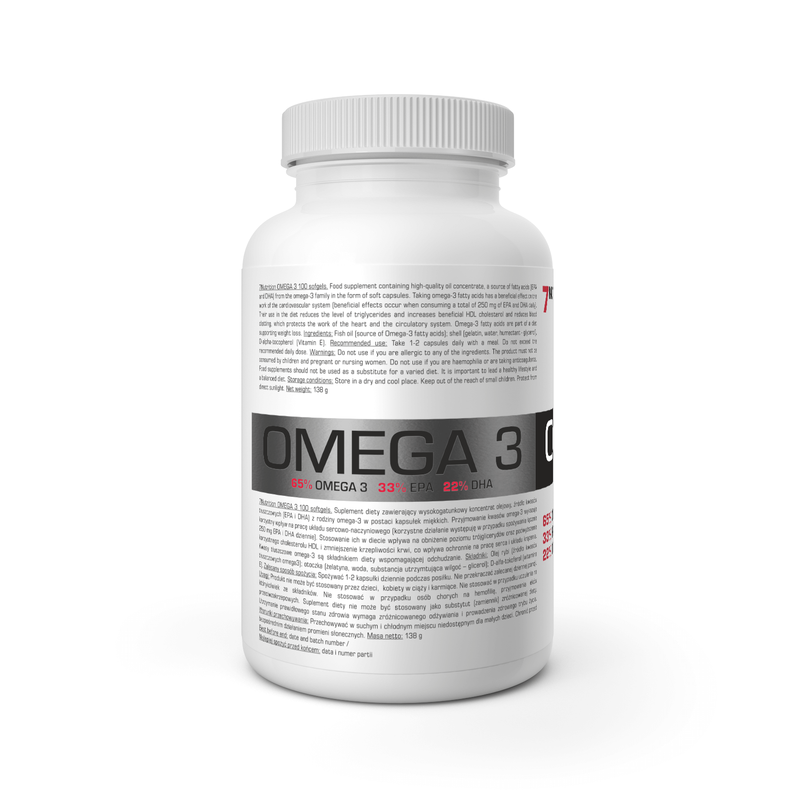 7NUTRITION OMEGA 3 100 CAPS 7NUTRITION OMEGA 3 100 CAPS
